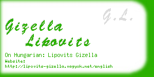 gizella lipovits business card